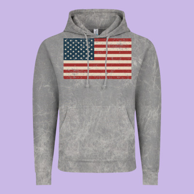 American Flag Vintage Hoodie Designed By Artisfamous