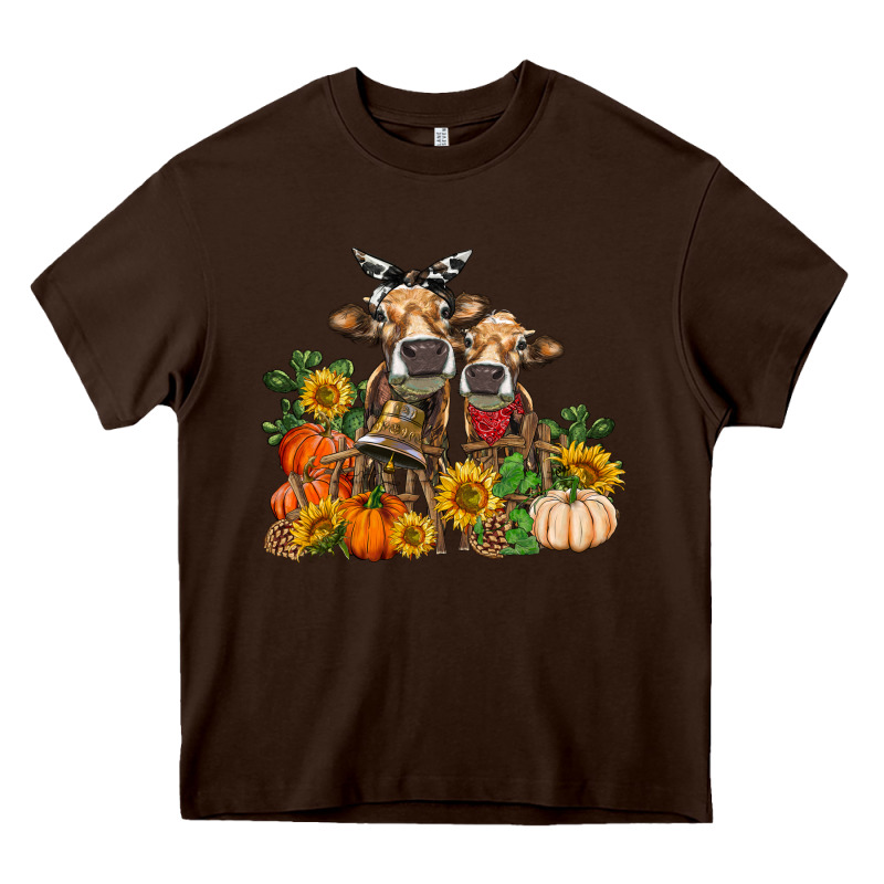 Fall Heifer Cows Heavy Core Tee by RanaPortraitStore | Teevron