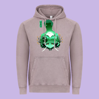 Zoro Vintage Hoodie Designed By Artisfamous