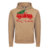 Vintage Coffee vintage red truck with christmas Vintage Hoodie - artisFamous
