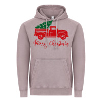 Vintage Zinc vintage red truck with christmas Vintage Hoodie - artisFamous