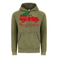 Vintage Olive vintage red truck with christmas Vintage Hoodie - artisFamous