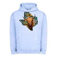 Pigment Grape Ice texas map highland cow Urban Hoodie - Jasminsmagicworld