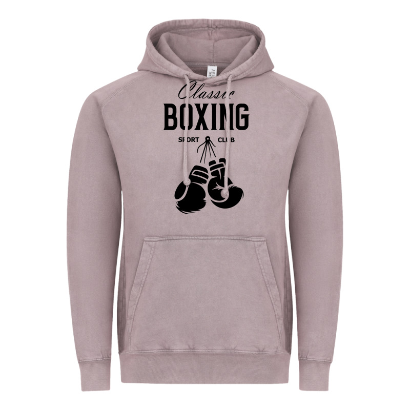 Boxing Gym Classic Vintage Hoodie by artisFamous | Teevron