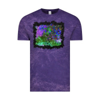 Cloud Purple halloween skull and leopard background Vintage Tee - BundleAndBundleShop