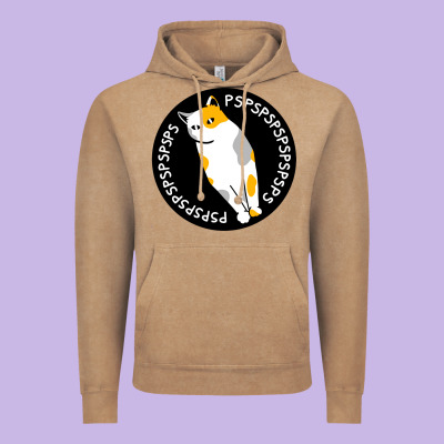 Calico Cat Vintage Hoodie Designed By Artisfamous