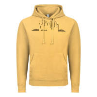 Vintage Mustard pittsburgh skyline city Vintage Hoodie - artisFamous