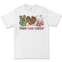 White Easter Day Peace love Easter Premium Tee - OliviaCreatesArt