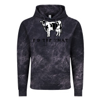 Cloud Black i'd tip that funny cow tipping design Vintage Hoodie - artisFamous