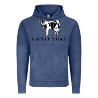 Vintage Denim i'd tip that funny cow tipping design Vintage Hoodie - artisFamous