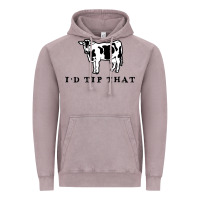 Vintage Zinc i'd tip that funny cow tipping design Vintage Hoodie - artisFamous
