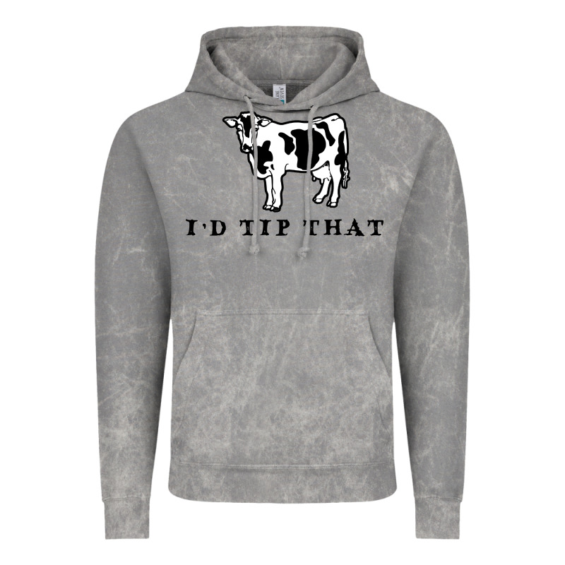 I'd Tip That Funny Cow Tipping Design Vintage Hoodie by artisFamous | Teevron