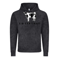 Vintage Black i'd tip that funny cow tipping design Vintage Hoodie - artisFamous