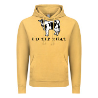Vintage Mustard i'd tip that funny cow tipping design Vintage Hoodie - artisFamous