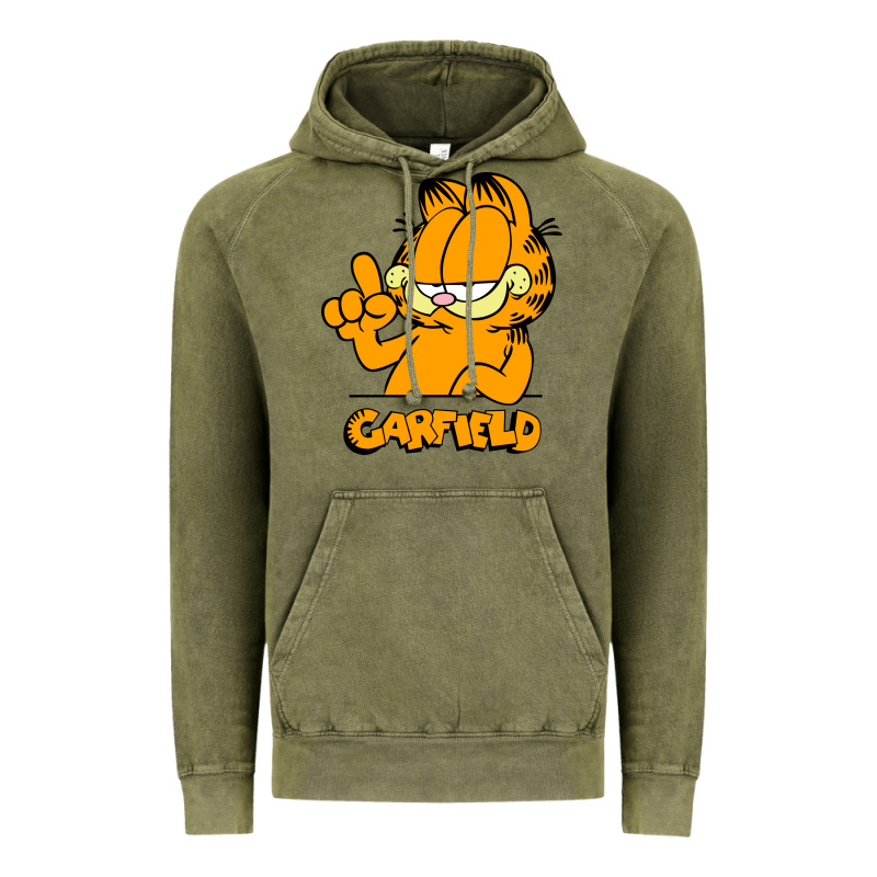 Funny Garfild New Vector Design Vintage Hoodie by artisFamous | Teevron