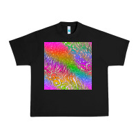 Black neon glitter leopard seamless pattern Urban Heavy Tee - BundleAndBundleShop