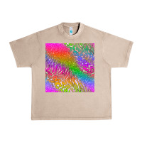 French Oak neon glitter leopard seamless pattern Urban Heavy Tee - BundleAndBundleShop