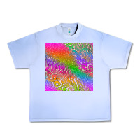 Grape Ice neon glitter leopard seamless pattern Urban Heavy Tee - BundleAndBundleShop