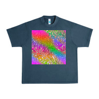 Midnight Navy neon glitter leopard seamless pattern Urban Heavy Tee - BundleAndBundleShop