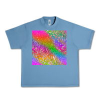 Pebble Blue neon glitter leopard seamless pattern Urban Heavy Tee - BundleAndBundleShop