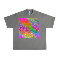 Tornado neon glitter leopard seamless pattern Urban Heavy Tee - BundleAndBundleShop