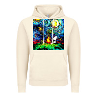 Vintage Artic starry night print van gogh parody Vintage Hoodie - artisFamous