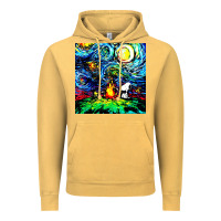 Vintage Mustard starry night print van gogh parody Vintage Hoodie - artisFamous