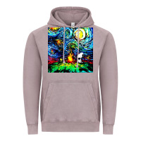 Vintage Zinc starry night print van gogh parody Vintage Hoodie - artisFamous