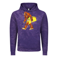 Cloud Purple bigfoot carrying taco Vintage Hoodie - artisFamous