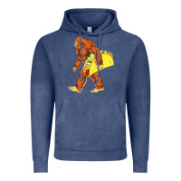Vintage Denim bigfoot carrying taco Vintage Hoodie - artisFamous
