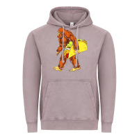 Vintage Zinc bigfoot carrying taco Vintage Hoodie - artisFamous