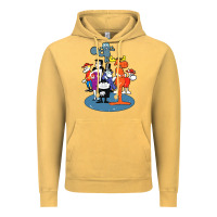 Vintage Mustard rocky & bullwinkle and friends Vintage Hoodie - artisFamous