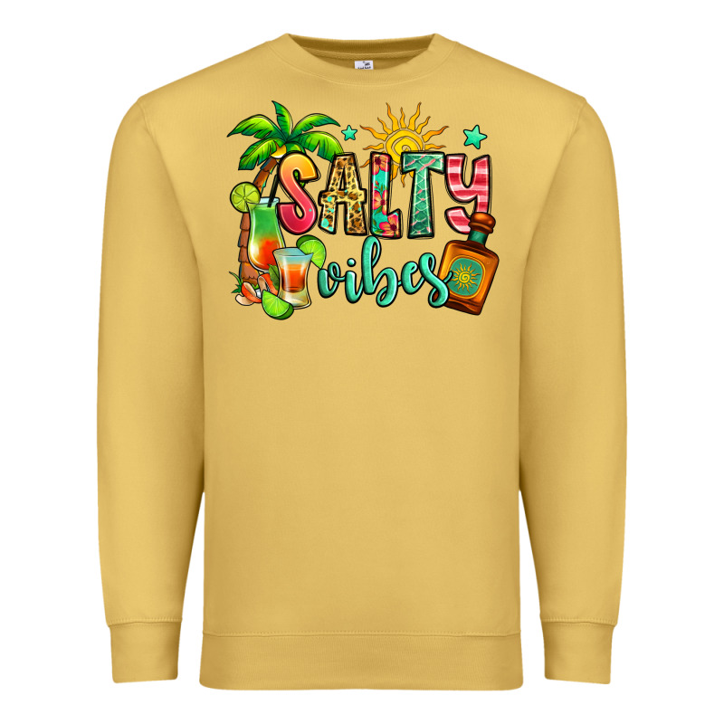 Salty Vibes Tequila Summer Premium Sweatshirt by Jasminsmagicworld | Teevron