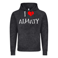 Vintage Black i love almaty city Vintage Hoodie - artisFamous