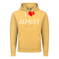 Vintage Mustard i love almaty city Vintage Hoodie - artisFamous
