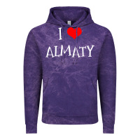 Cloud Purple i love almaty city Vintage Hoodie - artisFamous