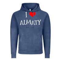 Vintage Denim i love almaty city Vintage Hoodie - artisFamous