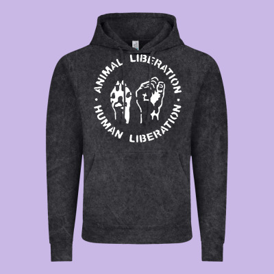 Animal Liberation Vintage Hoodie Designed By Artisfamous