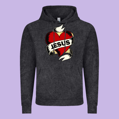 Jesus Love Vintage Hoodie Designed By Artisfamous