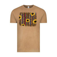 Vintage Camel sunflowers serape leopard Vintage Tee - RanaPortraitStore