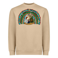 Mushroom holy family rainbow Heavyweight Sweatshirt - RanaPortraitStore