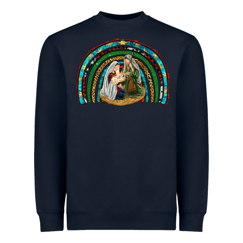 Holy Family Rainbow Heavyweight Sweatshirt by RanaPortraitStore | Teevron