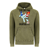 Vintage Olive taekwondo sport art Vintage Hoodie - artisFamous