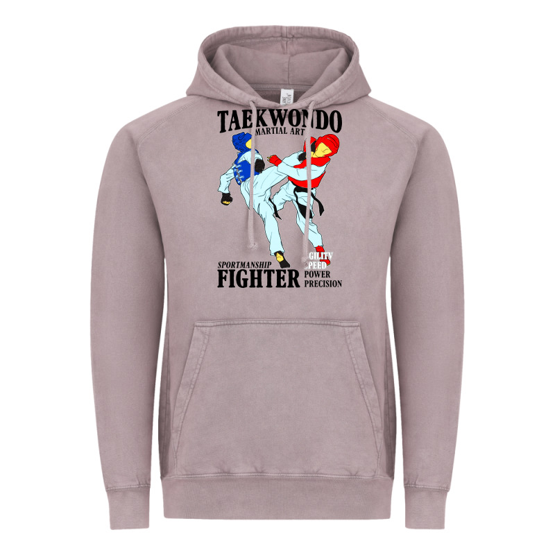 Taekwondo Sport Art Vintage Hoodie by artisFamous | Teevron