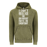 The Government Fucks Me Everyday Vintage Hoodie | Teevron