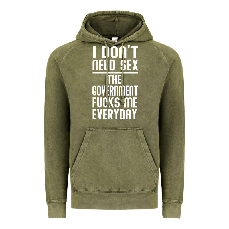 The Government Fucks Me Everyday Vintage Hoodie by artisFamous | Teevron
