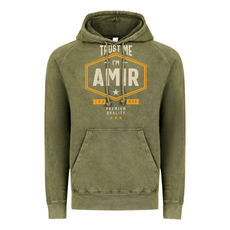Amir Personalized Name Birthday Gift Vintage Hoodie by artisFamous | Teevron