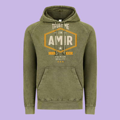 Amir Personalized Name Birthday Gift Vintage Hoodie Designed By Artisfamous