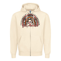 Sandshell girl mama western leopard rainbow Zipper Hoodie - JahusDesignShop