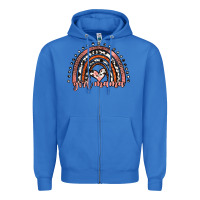 True Royal girl mama western leopard rainbow Zipper Hoodie - JahusDesignShop